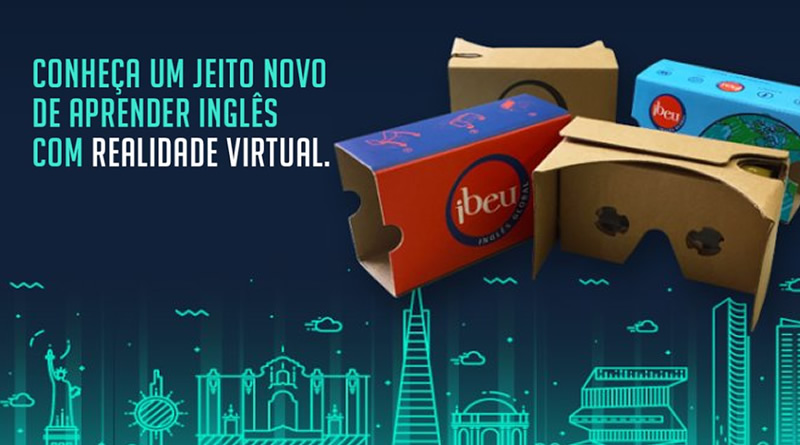 IBEU Inova utilizando a realidade virtual e o Cardboard 2.0 em aula de Inglês.